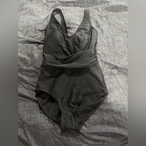 Merona Black One-Piece Swimsuit